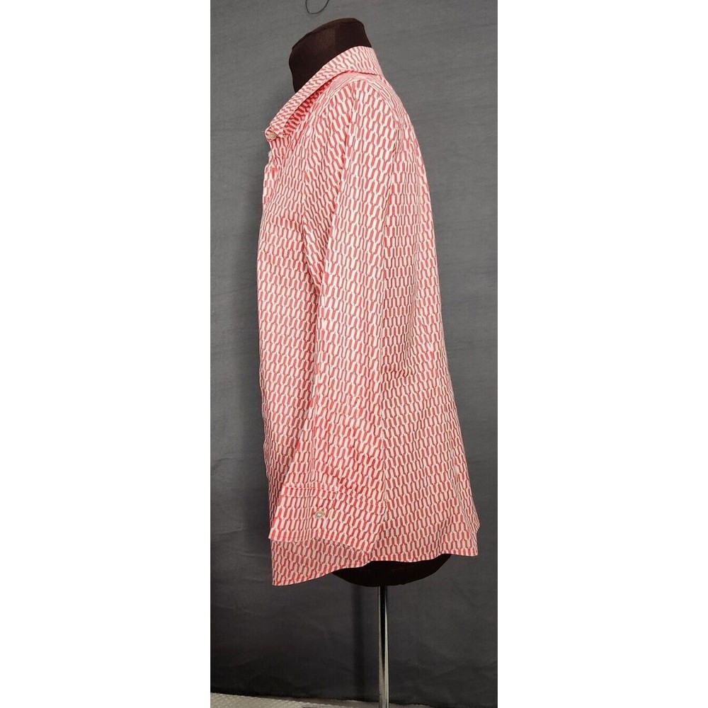 Talbots Wrinkle Resistant Button Front Geometric … - image 3